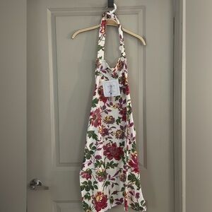 April Cornell Floral Kitchen Cooking Apron with Pocket With Original Tags
